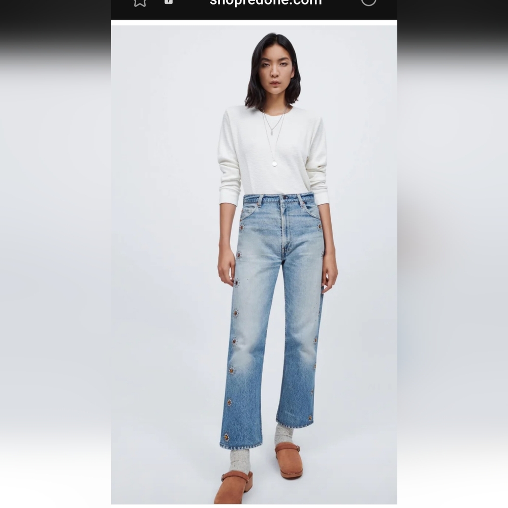 💥💥RE/DONE STUDDED 70S LOOSE FLARE💥💃😍